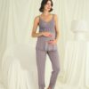 Dantelli Hamile Lohusa 3'lü Pijama Takımı - Görsel 6