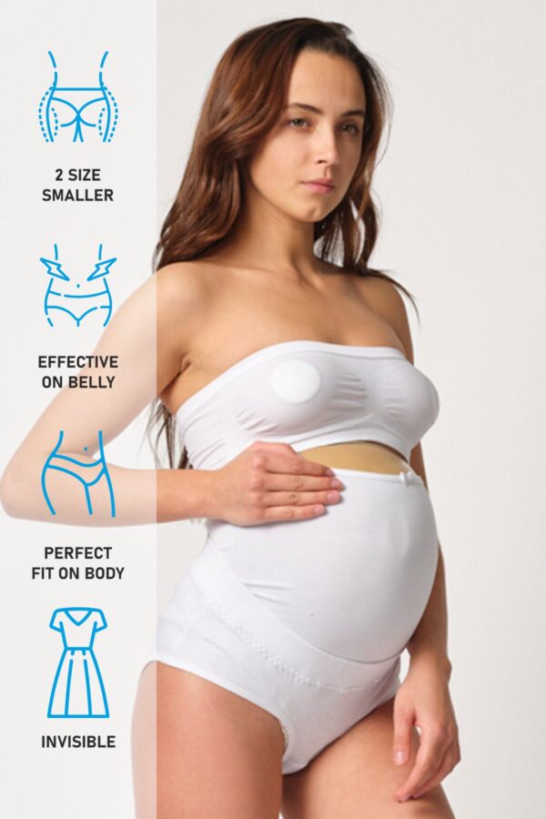 COTTON HAMİLE KARIN DESTEKLEYİCİ SLIP KORSE - Görsel 2