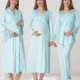Lohusa Sabahlık Pijama Gecelik Takım