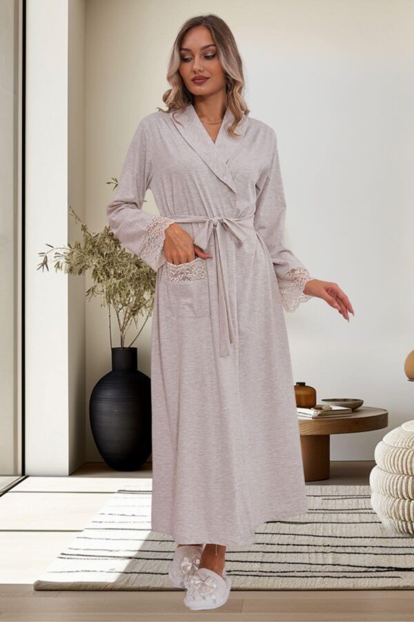 Vizon Hamile Lohusa Sabahlıklı Pijama Takımı - Görsel 3